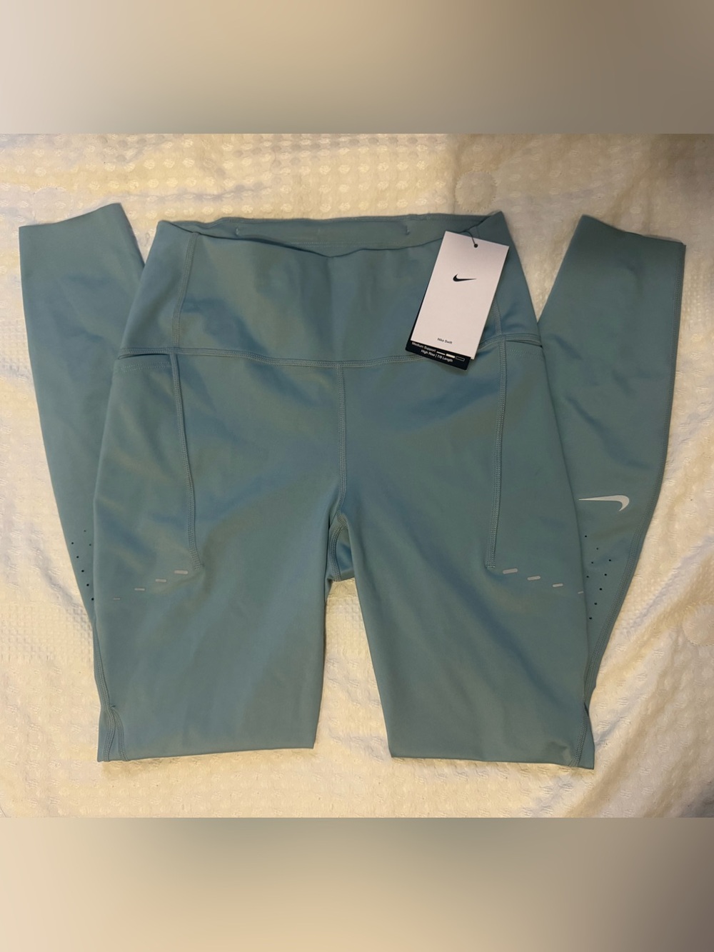 Nike Light Teal High-Rise Performance Leggings